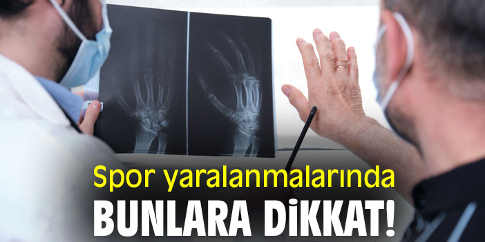 Spor yaralanmalarında bunlara dikkat!