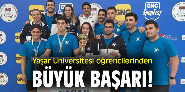 Yaşar Üniversitesi öğrencilerinden büyük başarı!