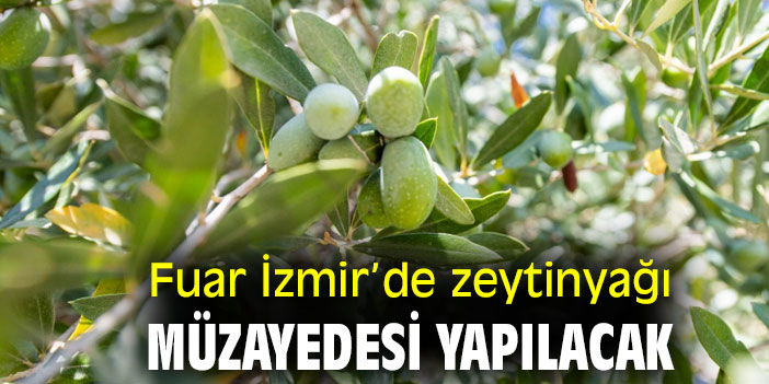 Fuar İzmir’de zeytinyağı müzayedesi yapılacak