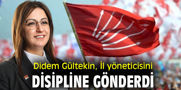Didem Gültekin, İl yöneticisini disipline gönderdi
