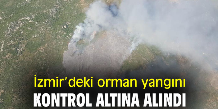 İzmir'deki orman yangını, kontrol altına alındı