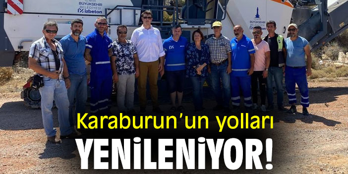 Karaburun’un yolları yenileniyor!
