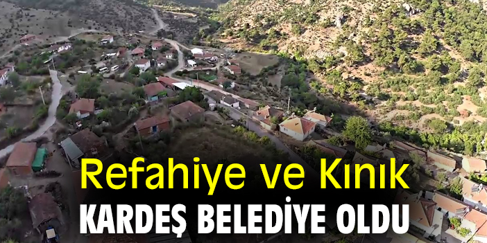 Refahiye ve Kınık Kardeş Belediye oldu
