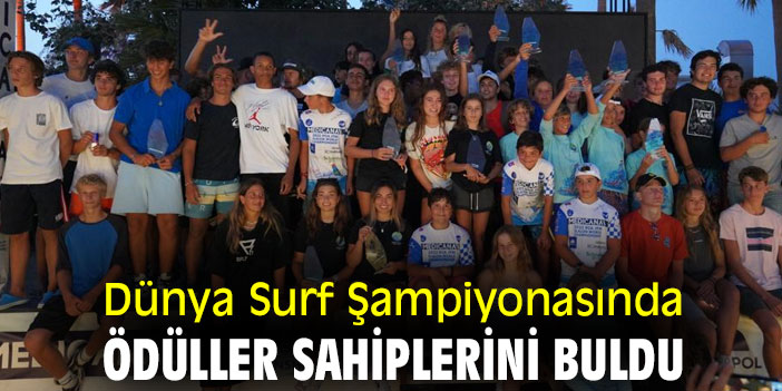 Dünya Surf Şampiyonasında ödüller sahiplerini buldu