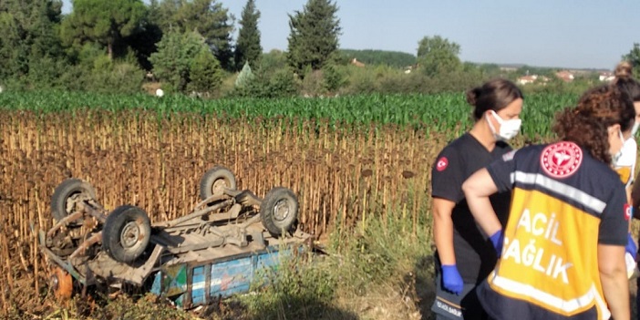 Tarlaya uçtu: 4 yaralı