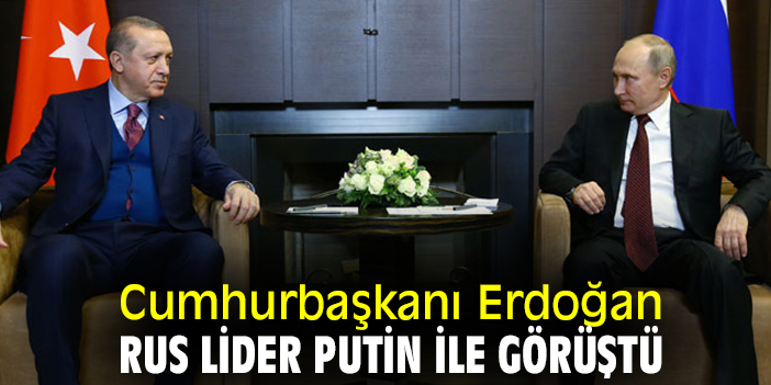 Cumhurbaşkanı Erdoğan Rus Lider Putin ile görüştü