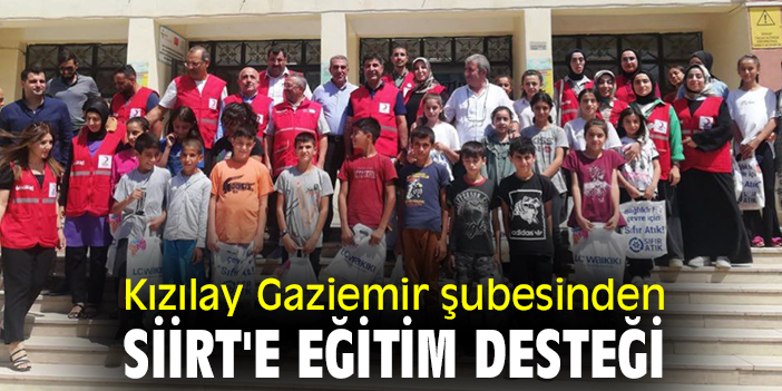 Kızılay Gaziemir şubesinden Siirt'e eğitim desteği