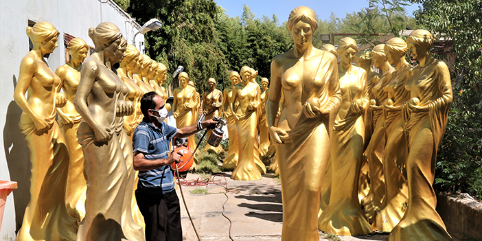 Venüs heykelleri Altın Portakal'a hazır