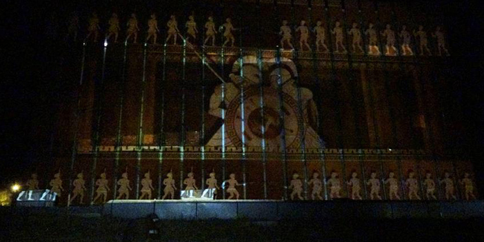 Troya Müzesi'nde 3D mapping gösterisi