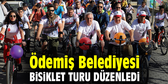Ödemiş Belediyesi bisiklet turu düzenledi