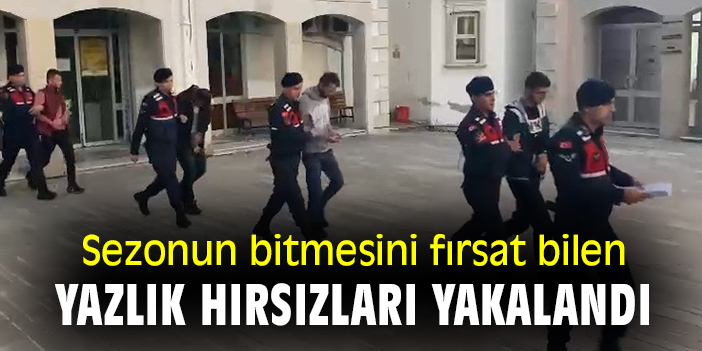 Sezonun bitmesini fırsat bilen yazlık hırsızları yakalandı