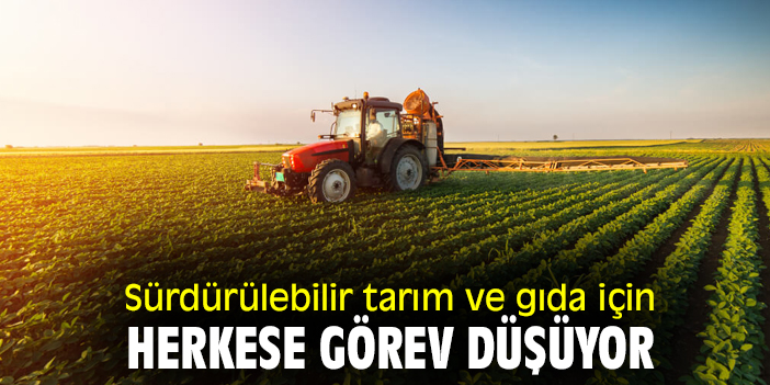 Sürdürülebilir tarım ve gıda için herkese görev düşüyor