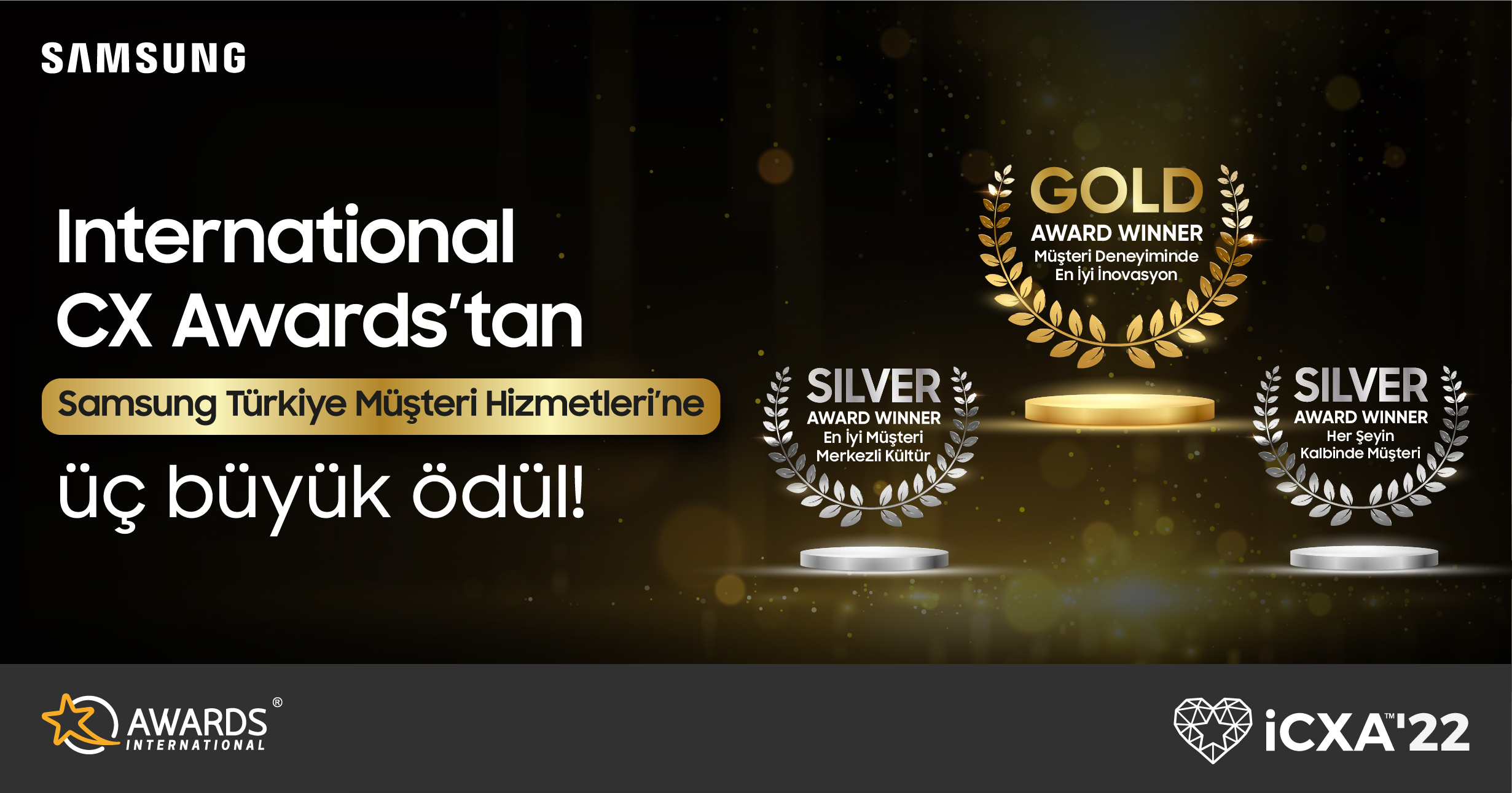 Uluslararası 3 ödül birden