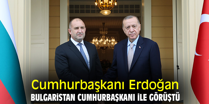 Cumhurbaşkanı Erdoğan, Bulgaristan Cumhurbaşkanı ile görüştü