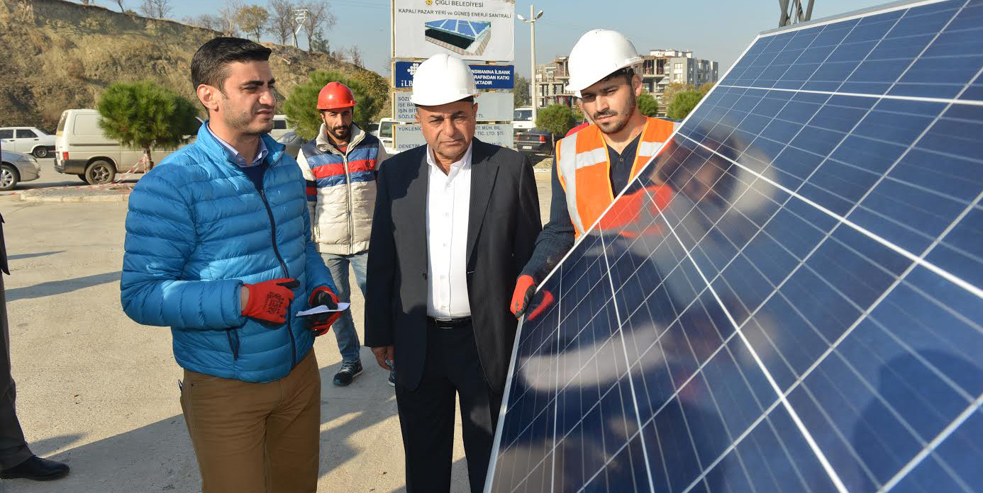 GÜNEŞ ENERJİSİNDEN ELEKTRİK ÜRETİMİ BAŞLADI