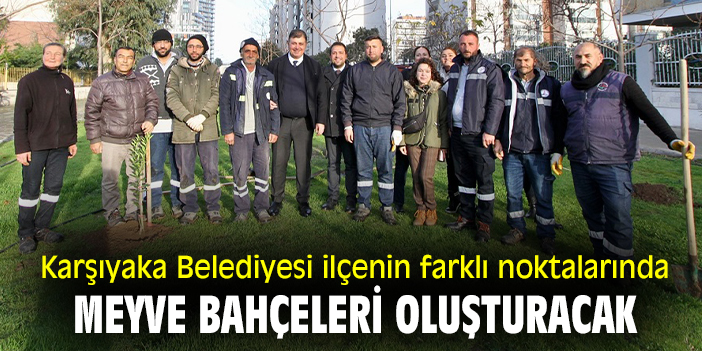 Karşıyaka Belediyesi, ilçenin farklı noktalarında meyve bahçeleri oluşturacak