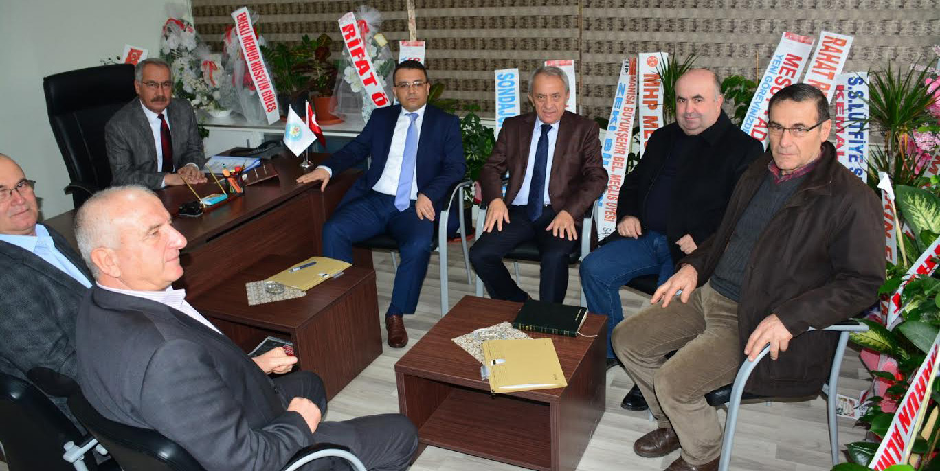 YALÇINKAYA VE COŞKUN’DAN SARUHANLI’YA HAYIRLI OLSUN ZİYARETİ