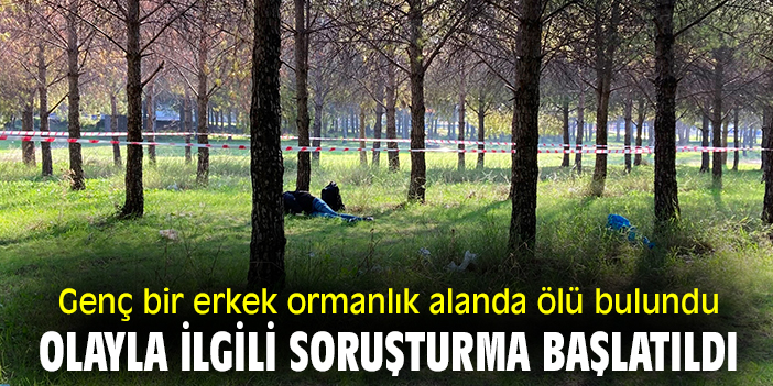 Genç bir erkek ormanlık alanda ölü bulundu! Olayla ilgili soruşturma başlatıldı