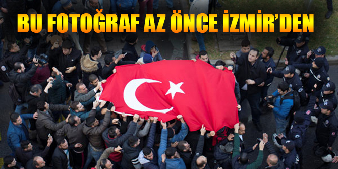 Bu fotoğraf az önce İzmir'den