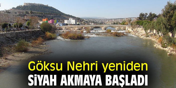 Göksu Nehri yeniden siyah akmaya başladı