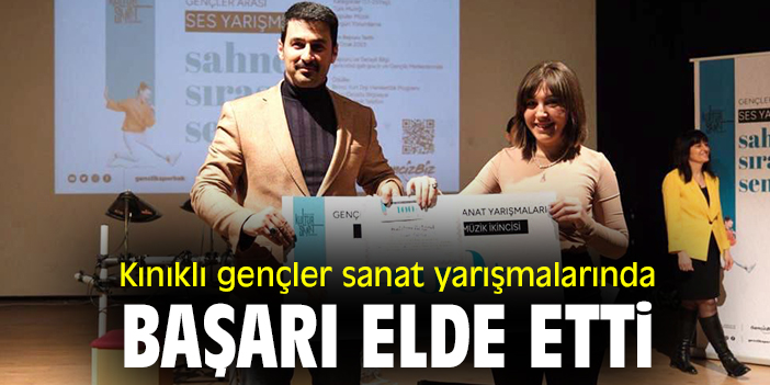 Kınıklı gençler sanat yarışmalarında başarı elde etti