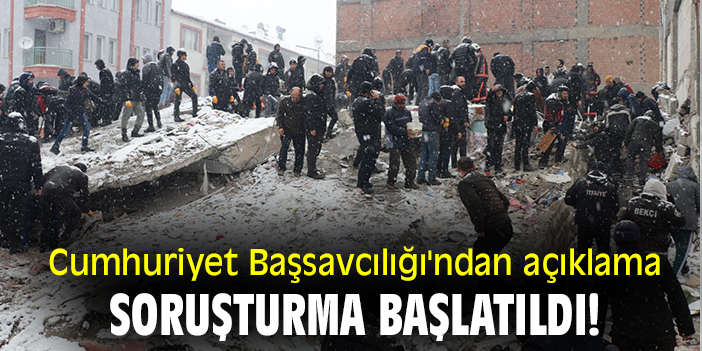 Cumhuriyet Başsavcılığı'ndan açıklama: Yanlış paylaşımlara soruşturma başlatıldı!
