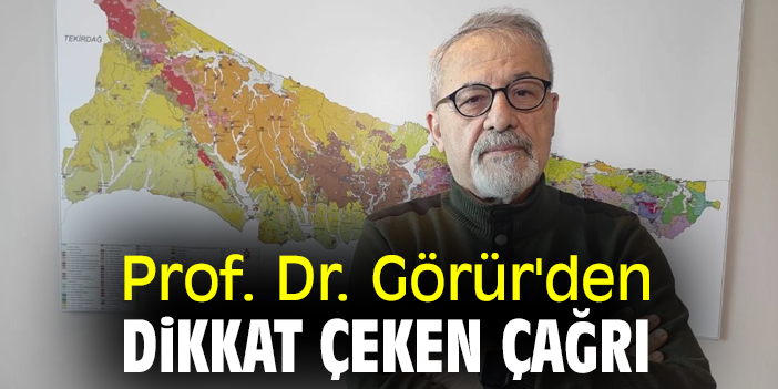 Prof. Dr. Görür'den dikkat çeken çağrı