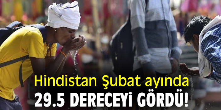 Hindistan Şubat ayında 29.5 dereceyi gördü!