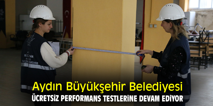 Aydın Büyükşehir Belediyesi ücretsiz performans testlerine devam ediyor
