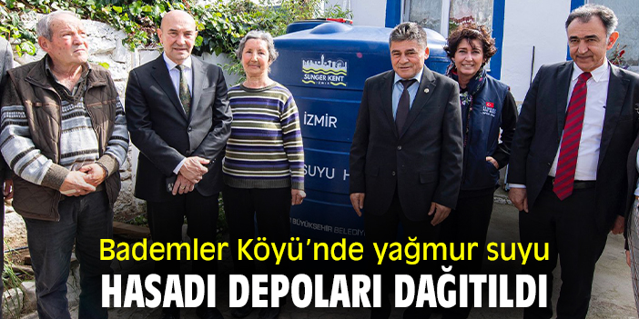 Bademler Köyü’nde yağmur suyu hasadı depoları dağıtıldı