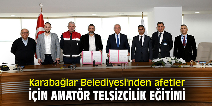 Karabağlar Belediyesi'nden afetler için amatör telsizcilik eğitimi