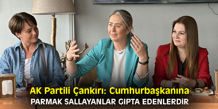 AK Partili Çankırı: Cumhurbaşkanına parmak sallayanlar gıpta edenlerdir