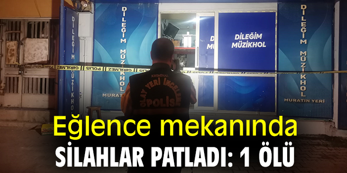Eğlence mekanında silahlar patladı: 1 ölü