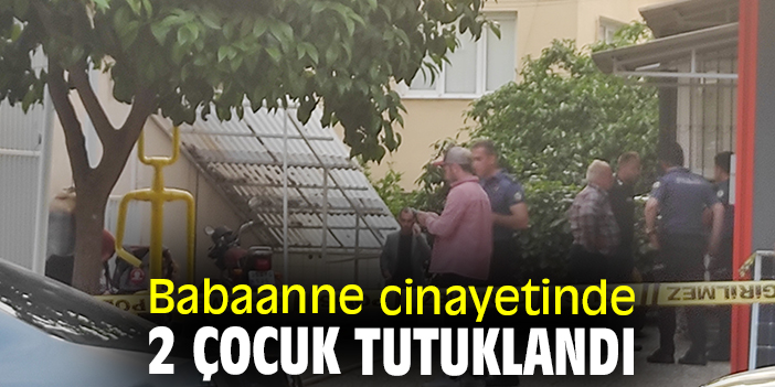 Babaanne cinayetinde 2 çocuk tutuklandı