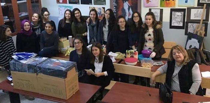 Nevvar Salih İşgören Lisesi Öğrencilerinden Lösemili Çocuklara Moral