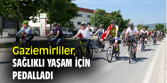 Gaziemirliler, sağlıklı yaşam için pedalladı