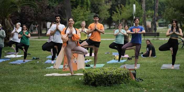 Kültürpark'ta yoga günü!
