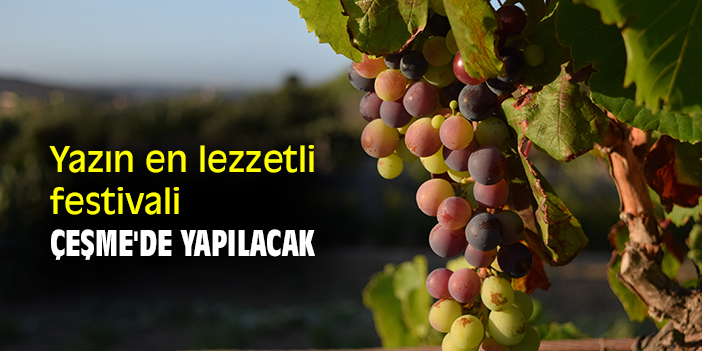 Yazın en lezzetli festivali Çeşme'de yapılacak