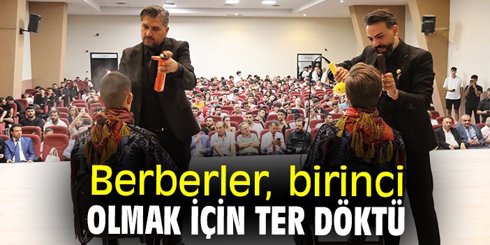 Berberler, birinci olmak için ter döktü
