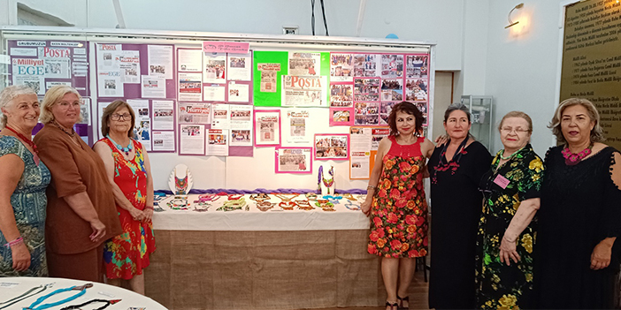 Foçalı kadınlardan el emeği sergi