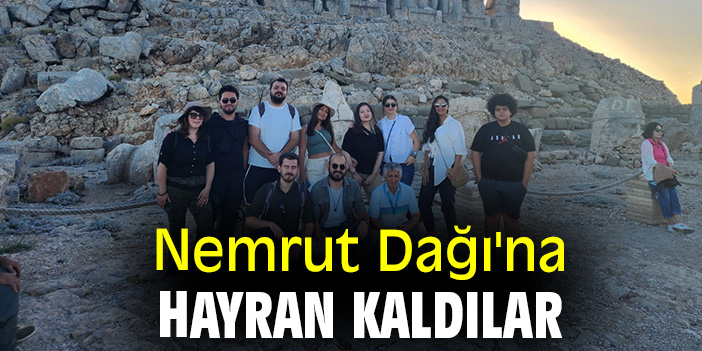 Nemrut Dağı'nda hayran kaldılar