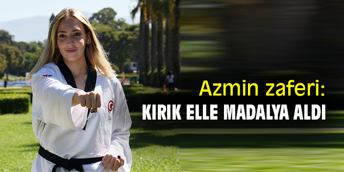 Azmin zaferi: Kırık elle madalya aldı