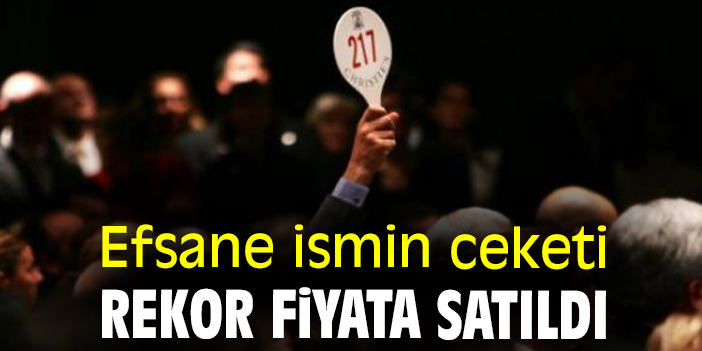 Efsane ismin ceketi rekor fiyata satıldı
