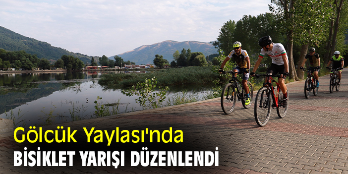 Gölcük Yaylası'nda bisiklet yarışı düzenlendi