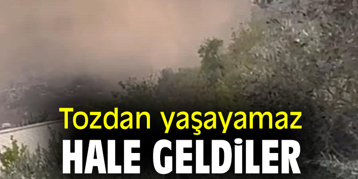 Tozdan yaşayamaz hale geldiler