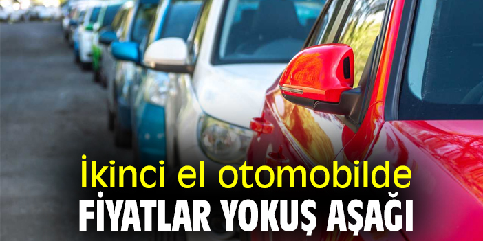 İkinci el otomobilde fiyatlar yokuş aşağı