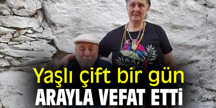 Yaşlı çift bir gün arayla vefat etti