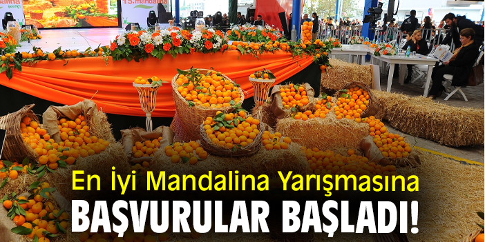 En İyi Mandalina Yarışmasına başvurular başladı!