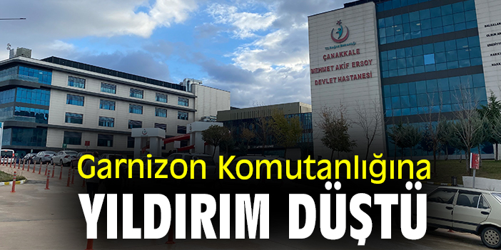 Garnizon Komutanlığına yıldırım düştü