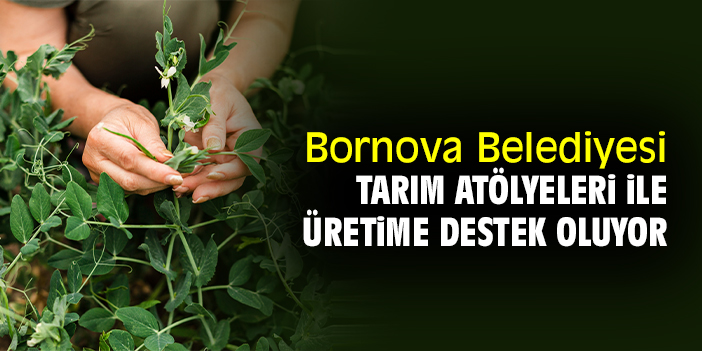 Bornova Belediyesi tarım atölyeleri ile üretime destek oluyor